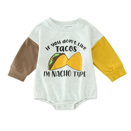 

LBECLEY Suit Romper for Baby Boy Baby Boys Girls Long Sleeve Letter Cartoon Patchwork Romper Bodysuit Outfits Clothes Classic Baby Clothes Boy Grey 60