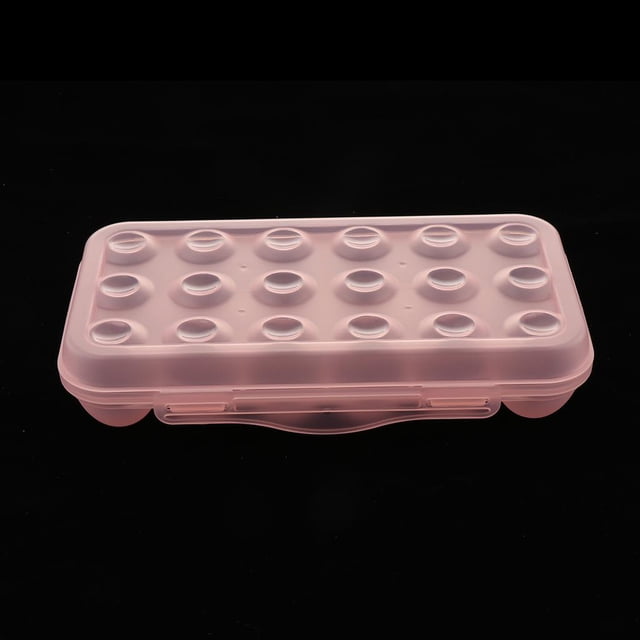 Del Huevo Del Pollo El Refrigerador De De De Almacenamiento Estante Los Cartones A Prueba De Polvo De Lidded, Puede Rosa claro BLESIY Soporte para huevos para refrigerador