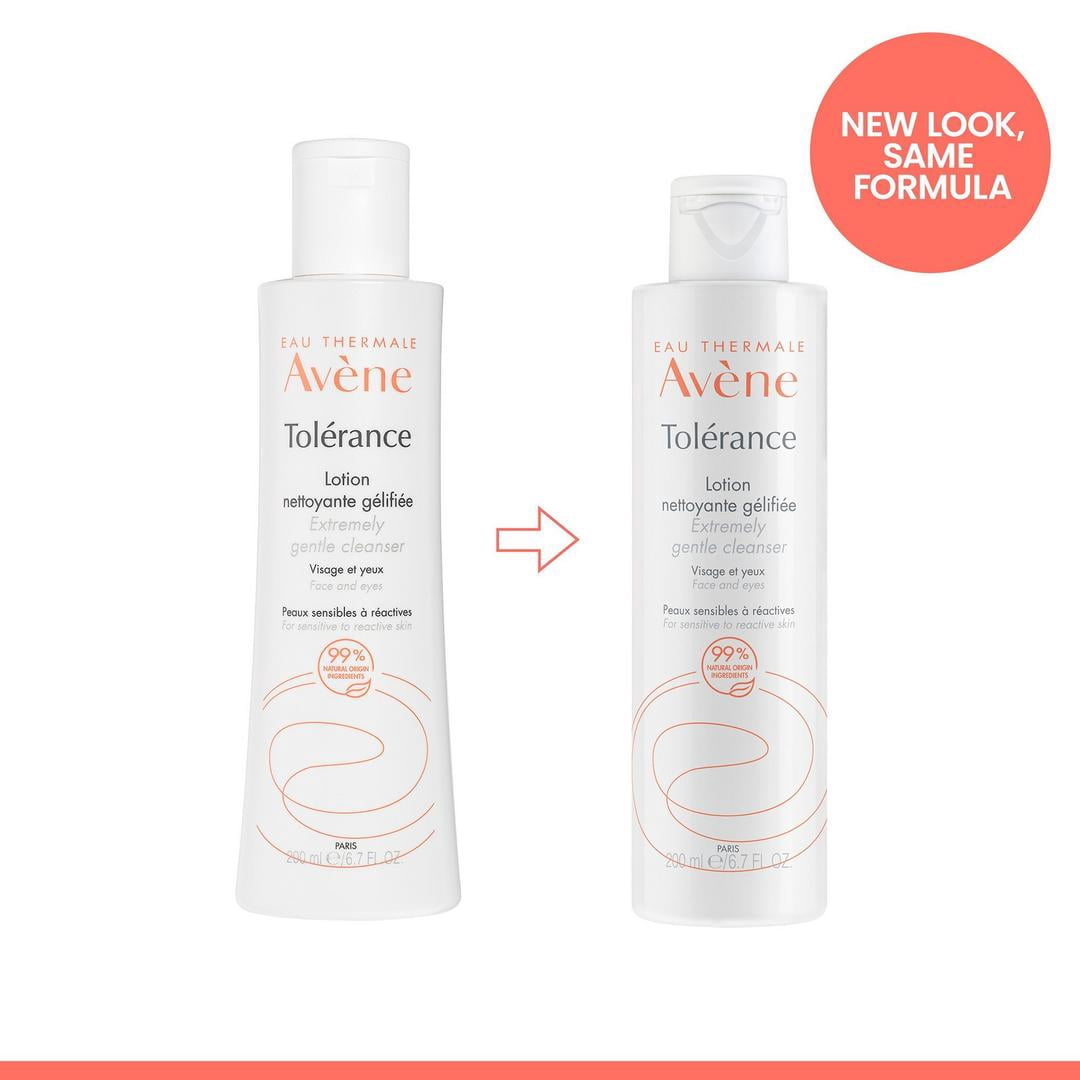 Avene Tolerance Extremely Gentle Cleanser - No-Rinse Cleansing Gel for Face - Soothes and Calms Skin, 6.7 fl oz