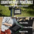 thumbnail image 5 of GARLLEN Folding Grill Table, 180LBS Load Capacity, 3 Adjustable Heights, Heat-Resistant Aluminum Top, Portable for BBQ Camping Outdoor, 5 of 9