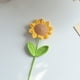 thumbnail image 5 of Girasol tejido a mano terminado, flor artificial, tejido de lana hecho a mano, girasol, tulipán, rosa, regalo, 5 of 6