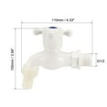 thumbnail image 3 of Unique Bargains Plastic Water Tap Faucet Cross Handle with Single Spout G1/2 Male Thread 2 pcs, 3 of 3