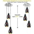 thumbnail image 2 of SereneLife Home Pendant Hanging Lighting Fixture-Triple Lamp Ceiling Light Sphere Shape Dome Globes, 2 of 5