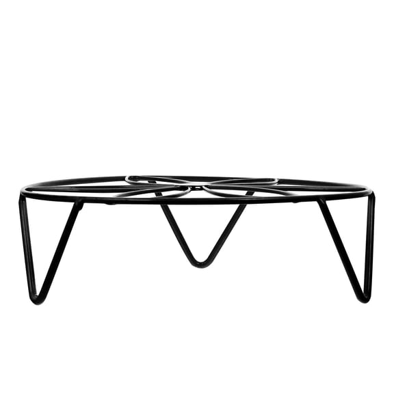 UPOUART Black Indoor Flower Stand with Hollow Shelf, Perfect for Home, Balcony, Living Room Plant Display