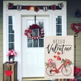 thumbnail image 5 of JOOCAR Valentine's Day Garden Flag, Hello Valentine Bike Rose Gift 12x18 Inch Double Sided Garden Flag for Outdoor Garden Holiday Yard Decoration, 5 of 5