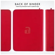Vault X 9 Pocket Trading Card Zip Binder, 360 Cards, Premium Exo-Tec Album Material, 20 Side-Loading Pages, Folder for Collectible Games, Sports, TCG (Red)