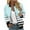 Sky Blue, variant on Holiday Clearance! ChaoHeng Ladies Jackets Lightweight Petite Tops Button 2024 Fall/Winter,Women's Casual Fashion Printed Pocket Zippered Coat(Sky Blue,XL)