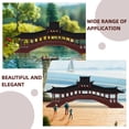 thumbnail image 3 of KAKOWELY Rustic Brown Plastic Mini Bridge Garden Ornament for Mini Garden Views 1Pcs, 3 of 8