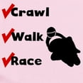 thumbnail image 2 of CafePress - Crawl Walk Race Body Suit - Baby Light Bodysuit, Size Newborn - 24 Months, 2 of 4