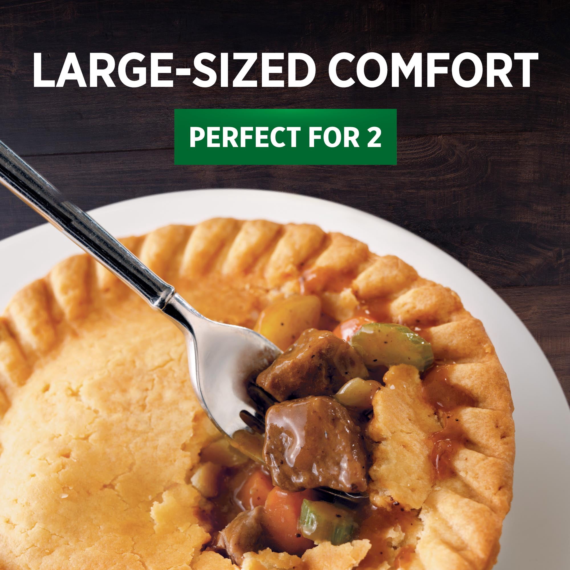 Marie Callender's Beef Pot Pie, Large Size, Frozen Meal, 15 oz.