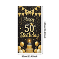 thumbnail image 6 of Golden Theme Banner Decorative 50th Birthday Celebration Cake for Birthday Party Indoor Decoration Party Celebration, 6 of 9