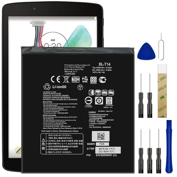 Replacement Battery BL-T14 EAC62638401 For T-Mobile LG G Pad F 8.0 V496 LG-V496 Tool