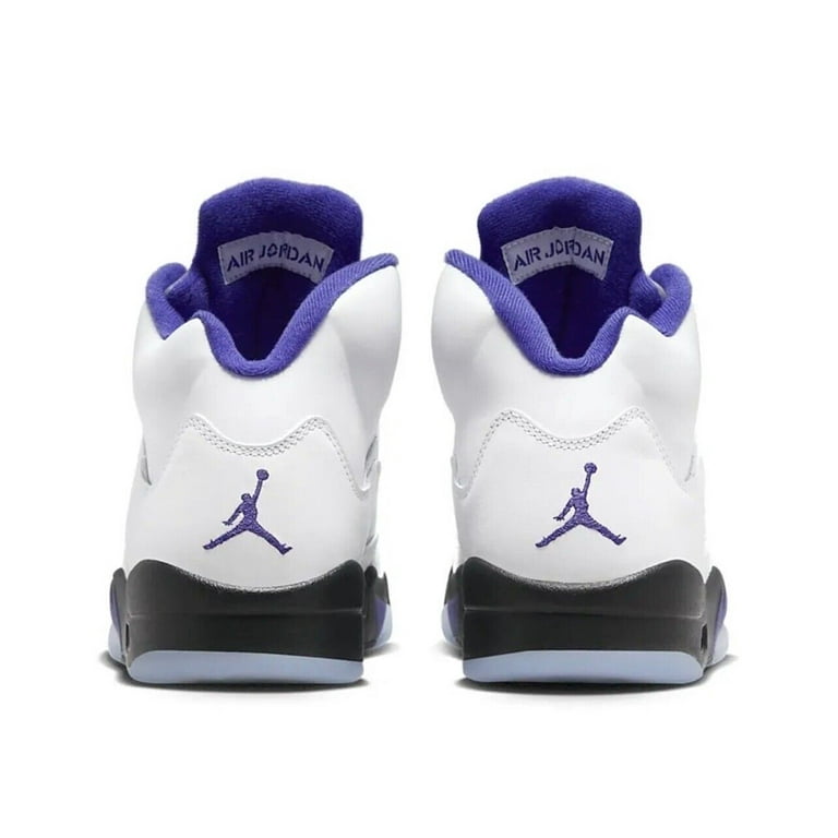Big Kid's Jordan 5 Retro Concord White/Dark Concord-Black (440888 141) - 7  - Walmart.com