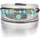 thumbnail image 1 of Pulsera de Leopardo Vevor de Cuero Multicapa con Cierre Magnético para Mujer, 1 of 5