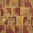 thumbnail image 1 of Ahgly Company Machine Washable Indoor Square Patchwork Brown Transitional Area Rugs, 5' Square, 1 of 4