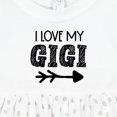 thumbnail image 4 of Inktastic I Love My Gigi with Arrow Girls Baby Dress, 4 of 5