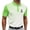#1 Green, variant on KIHOUT Men's Polka Dot Print Golf Polo Shirt, Quick-Dry Mesh Short Sleeve Top with Color Block Raglan Sleeves & Golfer Graphic