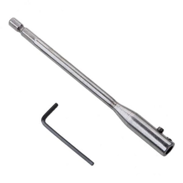 Juego de 2 extensiones de brocas para trabajos pesados con llave para carpintería de muebles de 150 mm 2 piezas
