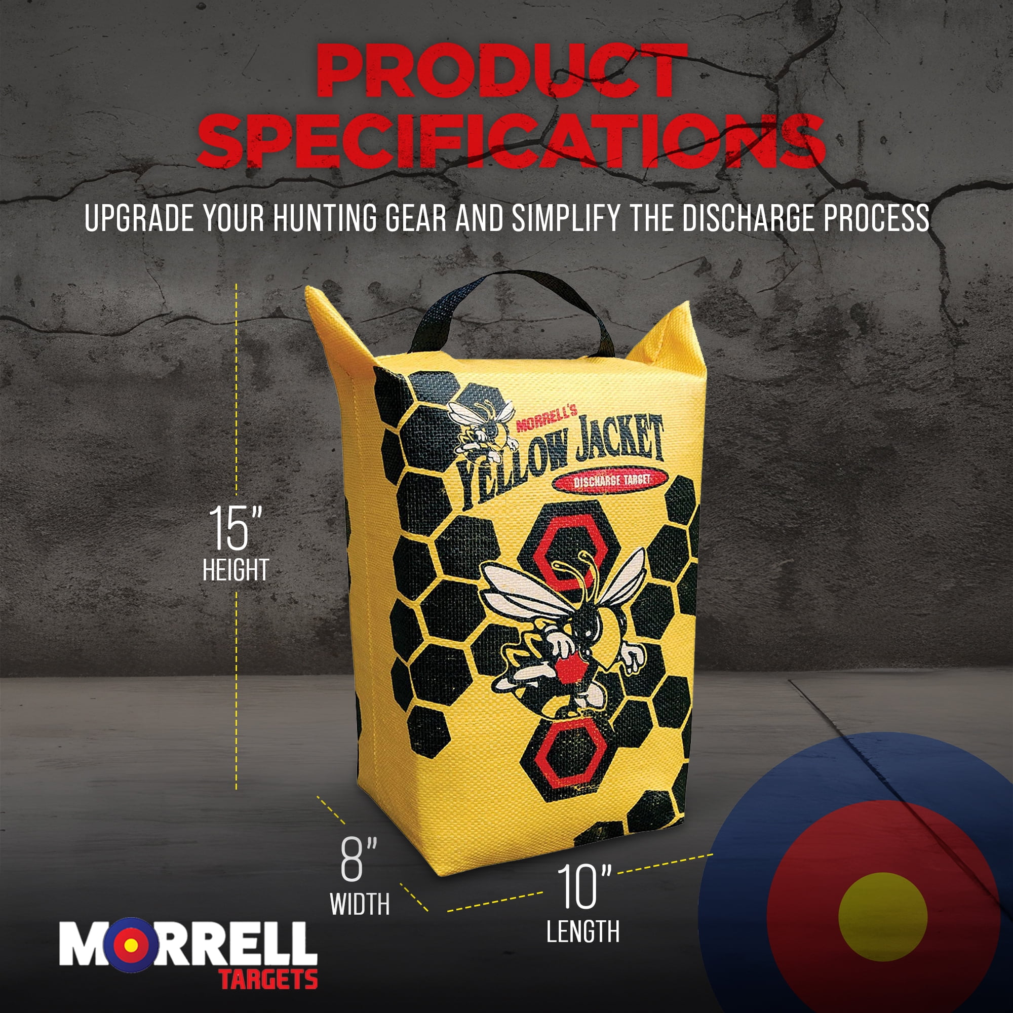 Morrell Yellow Jacket Shot Crossbow Discharge Archery Bag Target