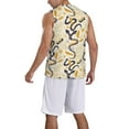 thumbnail image 2 of Sikiie Snake And Floral Basketball Jersey Reversible Men's Mesh Athletic Sports Shirts Training Practice S-4XLX-Large, 2 of 6