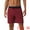 Red, variant on DARING DIVA Men's Lining Surfing Drawstring Swimming Shorts 30 Black