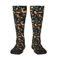 thumbnail image 2 of Picia Women Crew Soft Moisture-wicking Socks Forest Elf Pattern Design Cotton Socks, One Size fit All, 2 of 9