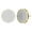 Yellow Gold, variant on Collection Round White Diamond Disc Mens Hip Hop Iced Screwback Stud Earrings (0.25 ctw, Color I-J, Clarity I2-I3) in 10K White Gold