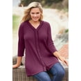 thumbnail image 5 of Woman Within Plus Size Thermal Button-Front Tunic, 5 of 6