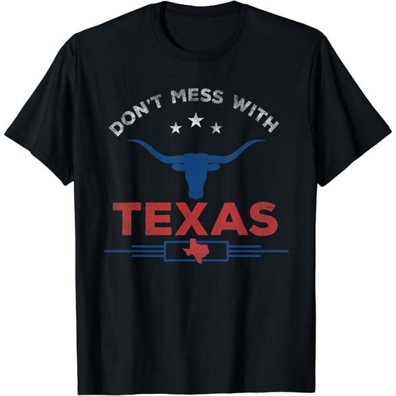 Don't Mess With Vintage Texas Longhorn Funny Vintage Funny Creative Graphic T-Shirt
