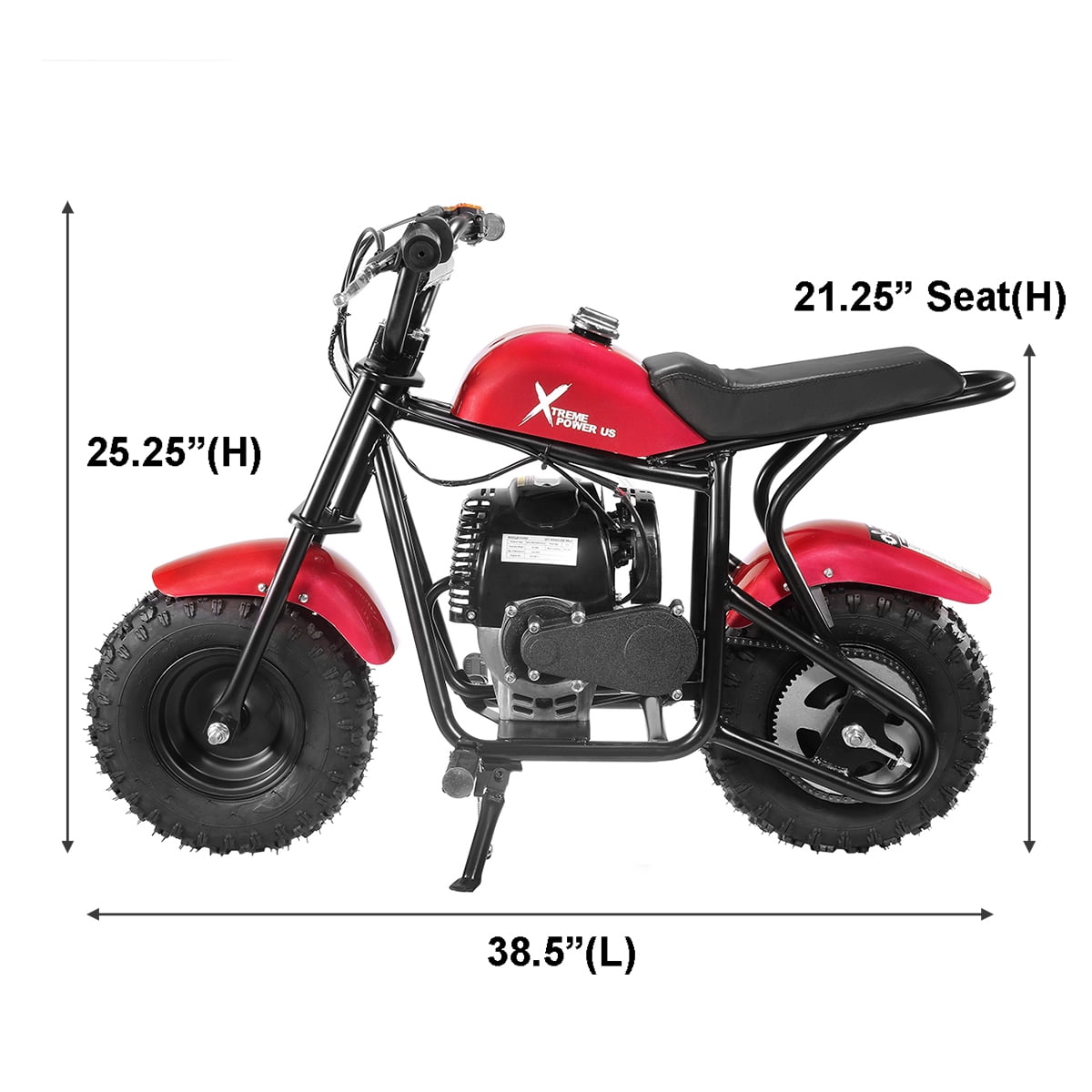 XtremepowerUS 40cc Off-Road Mini Dirt Bike, Ride-On for Kids, Red
