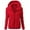 Red, variant on European Style Full Zip Hooded Jacket for Women Warm Winter Casual Outfits with Pockets