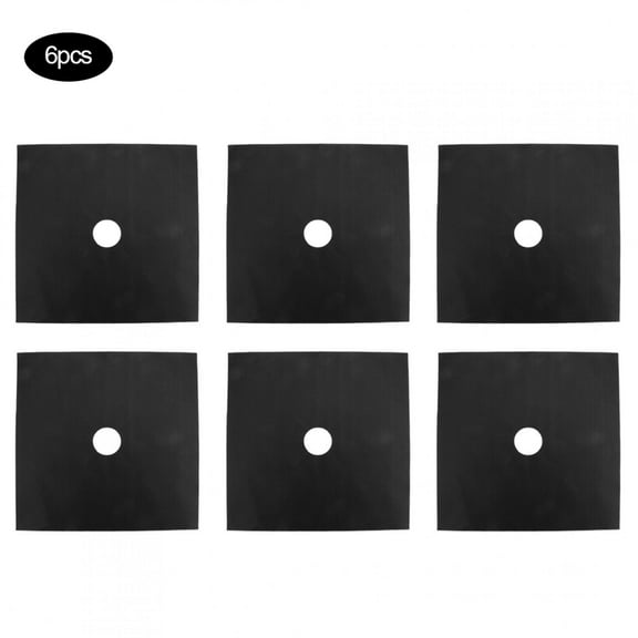 Gas Stove Mat, Stove Protector, Non-stick Coating Kitchen Accessory for Home Black
