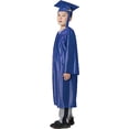 thumbnail image 2 of Toga de graduación preescolar, gorro de graduación, disfraz infantil para fotografía, color real, 2 of 5