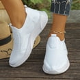 thumbnail image 2 of CIENVNSTG Women'S Walking Shoes Slip On Athletic Running Sneakers Knit Mesh Comfortable Work Shoe Casual Breathable Lightweight Non Slip Sock Shoes White 37, 2 of 5