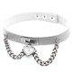 thumbnail image 1 of Minnieouse Punk PU cuero gargantilla cadena colgante corazón collares mujeres niñas gargantilla señora regalo joyería Ropa, zapatos y accesorios Miscelánea Plata Minnieouse PS11278-09, 1 of 6