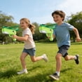 thumbnail image 5 of syligr Dinosaur Plane Launcher Gun Toys for Boys Girls Age 3-8, Stomp Rocket Glider Toy with Cute Dino, Aircraft for Outdoor Play, Hand-Throw Slingshot Plane for Backyard Game, Birthday Gift for Kid, 5 of 6