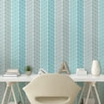 thumbnail image 3 of Ambesonne Geometric Peel & Stick Wallpaper for Home, Abstract Rectangles Art, 13"x36", Pale Blue Sky Blue, 3 of 6