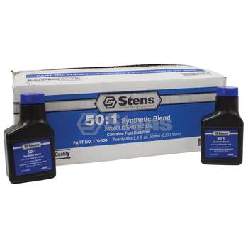 Model Train Oil - Synthetic Blend 50:1 2-Cycle Engine Oil Mix / 2.6 oz. bottle/24 per case - REPLACES OEM: