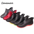 thumbnail image 5 of Comemore, botas de goma de invierno para mujer, zapatos de agua de PVC, zapato de lluvia a la moda para hombre, botas cálidas de trabajo de cocina para otoño, talla grande 44 45, 5 of 5
