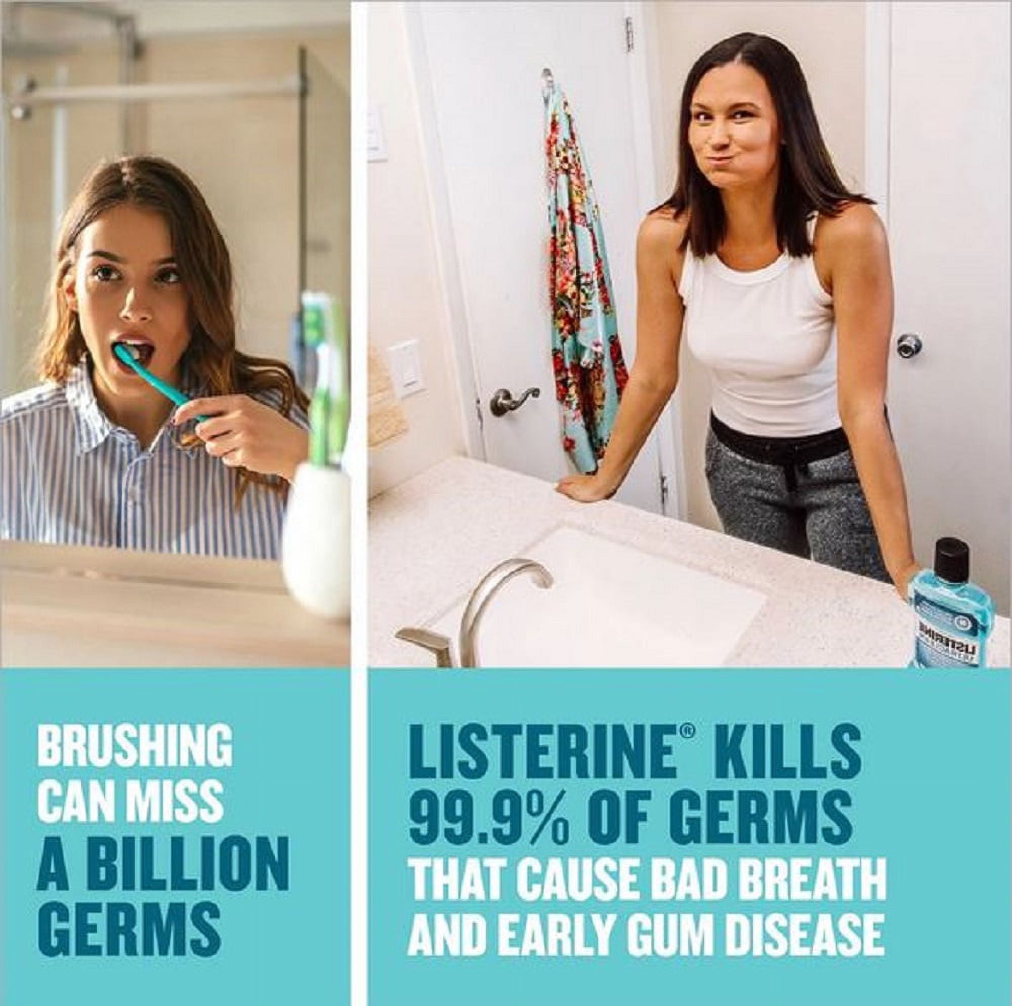 Listerine Cool Mint Antiseptic Mouthwash (1.5L, 2 pk.)