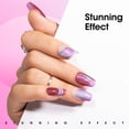 thumbnail image 4 of Gellen Cat Eye Gel Nail Polish, 18ML Dual Colour Natural Glitter Gel Polish Set, Soak off Nail Gel Polish At Home DIY Salon Use, Purple Pink, 4 of 9