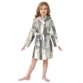 thumbnail image 6 of FORMRS Kids Bathrobe Unisex Hooded Robe Toddler Pajamas Sleepwear, Size 2-3T, Blue Cute Cats, 6 of 7