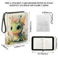 thumbnail image 3 of Game Card Storage Bag Collectible Trading Card Albums The 4-Pocket Card Binder With 50-Page Sleeve Can Hold 400 Game Cards Adorable Green Dragon, 3 of 6