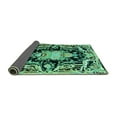 thumbnail image 2 of Ahgly Company Indoor Square Medallion Turquoise Blue French Area Rugs, 3' Square, 2 of 4