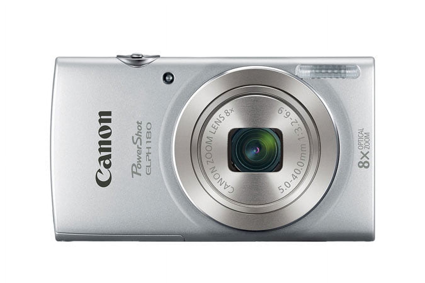 Canon Powershot Elph 180 Silver Camera - image 2 of 8