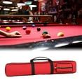 thumbnail image 3 of funtasica 8 Holes Billiards Pool Cue Case Snooker Cue Storage Pouch Water Resistant 1/2 Snooker Pool Cue Bag Billiard Stick Storage Bag Red, 3 of 8