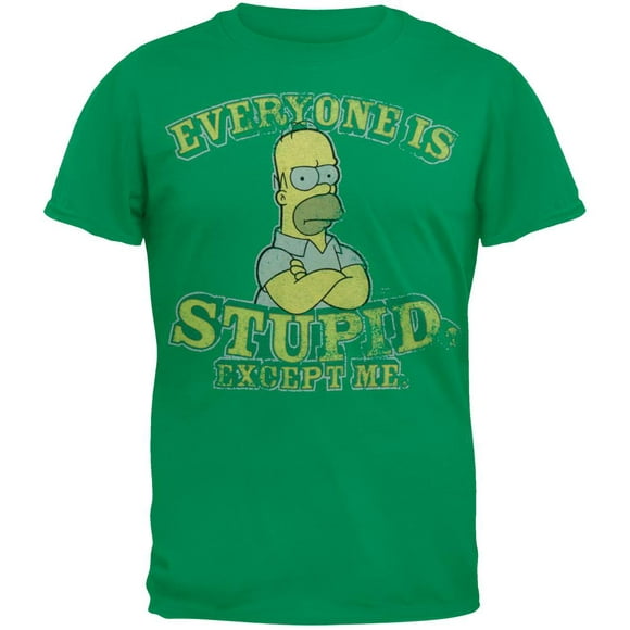 Simpsons - Tout le Monde Est Stupide Jeune T-Shirt