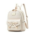 thumbnail image 2 of Girls Bowknot Cute Leather Backpack Mini Backpack Purse for Women, 2 of 10