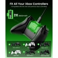 thumbnail image 3 of Rechargeable Xbox Controller Battery Pack for Xbox Series X/S, 2x4800mWh Xbox One Controller Battery, 3 of 9