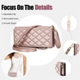 thumbnail image 6 of For iPhone 17e / iPhone 16e RFID Blocking Wallet Case, Crossbody Purse Phone Case with 9 Card Slots, Zipper Pocket & Detachable Strap,Rose Gold,For iPhone 17e / 16e, 6 of 9